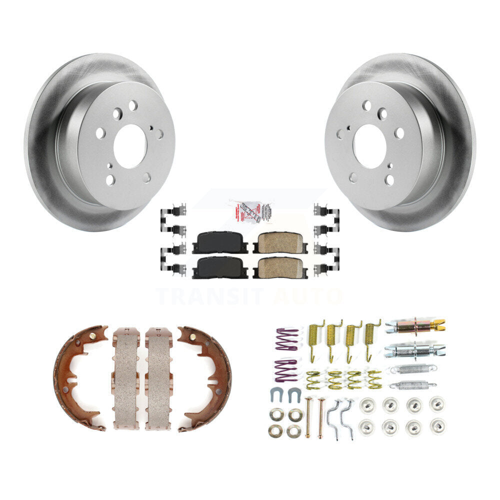 Kit de quincaillerie pour chaussures de stationnement, Rotors recouverts de disque arrière, tampons en céramique, pour Toyota Camr