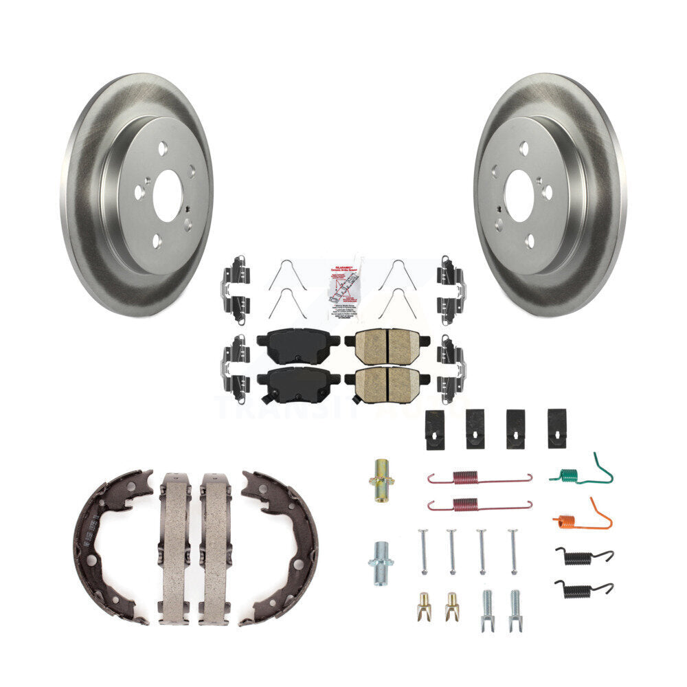 Kit de quincaillerie pour chaussures de stationnement, Rotors recouverts de disque arrière, tampons en céramique, pour Toyota Vibe