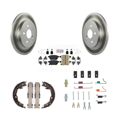 Kit de quincaillerie pour chaussures de stationnement, Rotors recouverts de disque arrière, tampons en céramique, pour Toyota Vibe