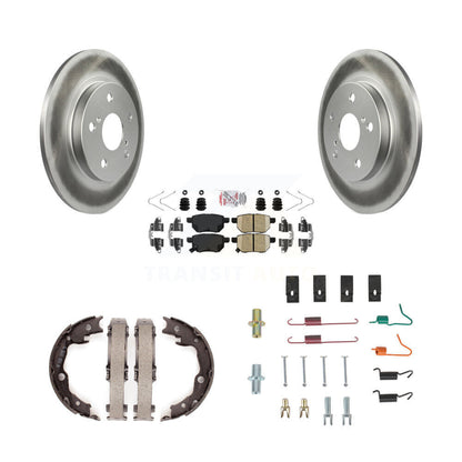 Kit de quincaillerie pour chaussures de stationnement, Rotors recouverts de disque arrière, tampons en céramique, pour Toyota Vibe