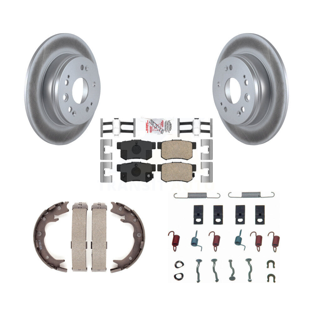 Rotors recouverts de disque arrière, patins en céramique, chaussures de stationnement et Kit de matériel pour Honda CR-