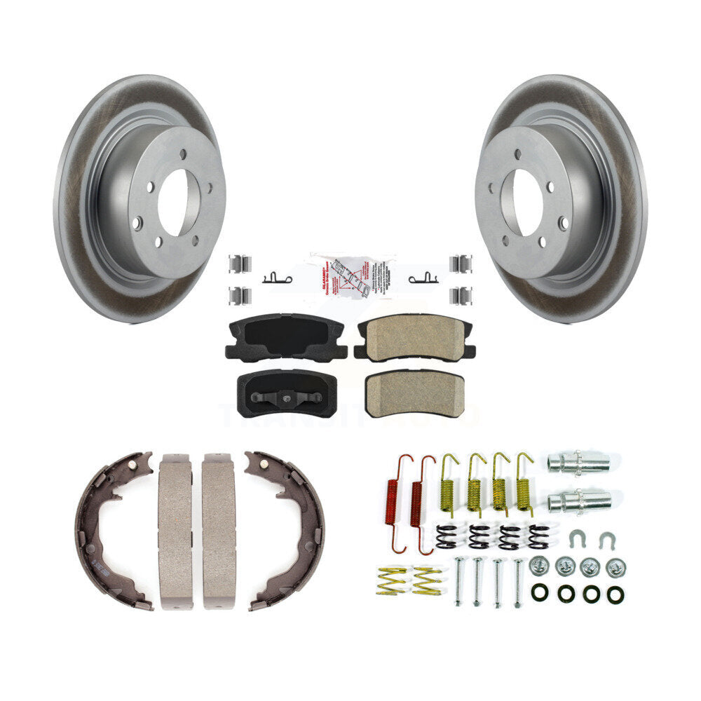 Kit de quincaillerie pour chaussures de stationnement, Rotors recouverts de disque arrière, tampons en céramique, pour Jeep Patriot