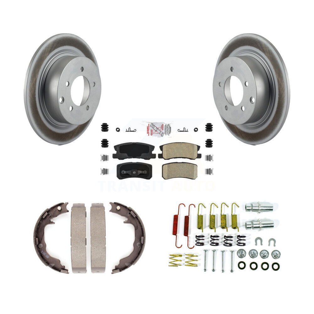 Kit de quincaillerie pour chaussures de stationnement, Rotors recouverts de disque arrière, tampons en céramique, pour Jeep Patriot