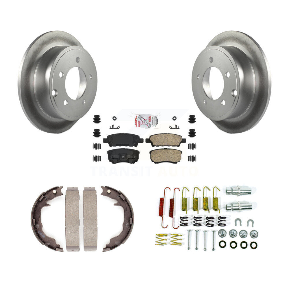 Kit de quincaillerie pour chaussures de stationnement, Rotors recouverts de disque arrière, tampons en céramique, pour Jeep Patriot