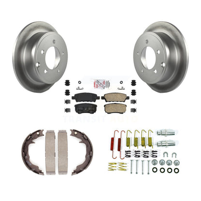 Kit de quincaillerie pour chaussures de stationnement, Rotors recouverts de disque arrière, tampons en céramique, pour Jeep Patriot