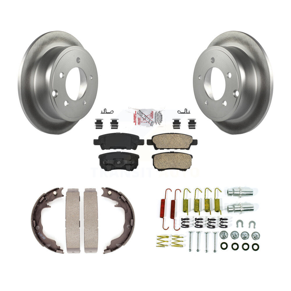 Kit de quincaillerie pour chaussures de stationnement, Rotors recouverts de disque arrière, tampons en céramique, pour Jeep Patriot