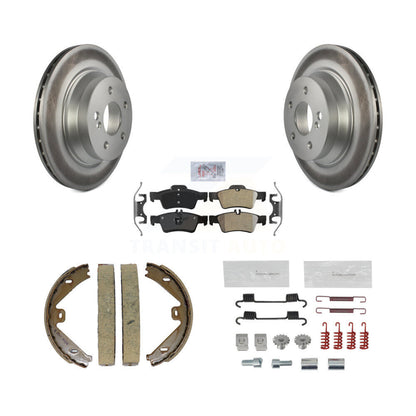 Rotors à revêtement de disque arrière, patins semi-métalliques, chaussures de stationnement et kit de quincaillerie pour E35