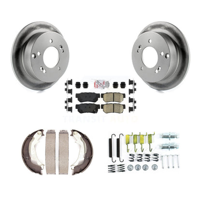 Kit de quincaillerie pour chaussures de stationnement, Rotors recouverts de disques arrière, tampons en céramique, pour Hyundai Kia