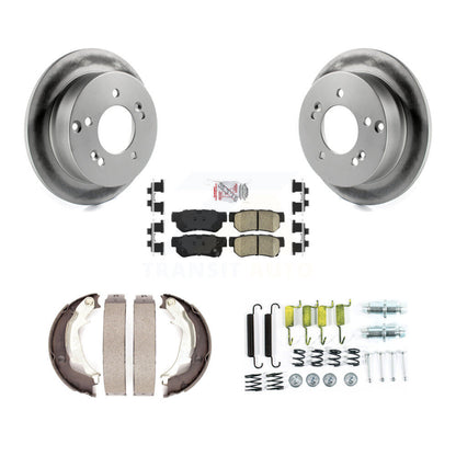 Kit de quincaillerie pour chaussures de stationnement, Rotors recouverts de disques arrière, tampons en céramique, pour Hyundai Kia