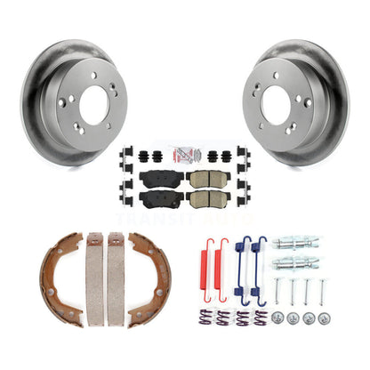 Kit de quincaillerie pour chaussures de stationnement, Rotors recouverts de disques arrière, tampons en céramique, pour Hyundai Kia