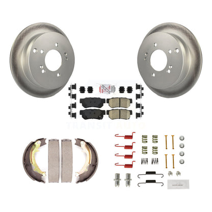 Kit de quincaillerie pour chaussures de stationnement, Rotors recouverts de disques arrière, tampons en céramique, pour Hyundai Kia