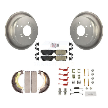 Kit de quincaillerie pour chaussures de stationnement, Rotors recouverts de disques arrière, tampons en céramique, pour Hyundai Kia