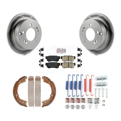Kit de chaussures de stationnement et de matériel de stationnement, Rotors recouverts de disques arrière, plaquettes en céramique, pour Kia Optim