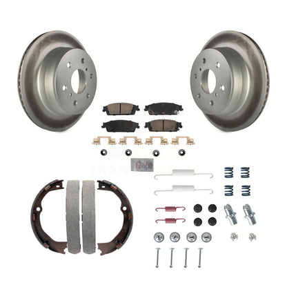 Kit de chaussures de stationnement et de quincaillerie pour GMC Sierr, Rotors recouverts de disque arrière, tampons en céramique