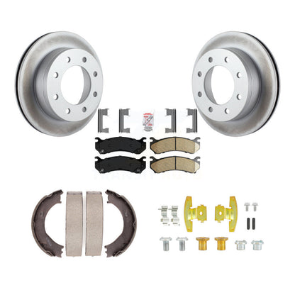 Kit de quincaillerie pour chaussures de stationnement, Rotors recouverts de disque arrière, tampons en céramique, pour Chevrolet H