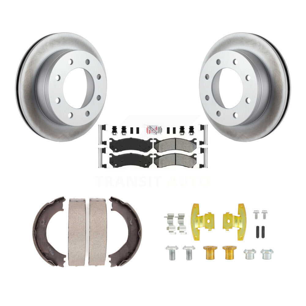 Kit de quincaillerie pour chaussures de stationnement, Rotors à revêtement de disque arrière, plaquettes semi-métalliques, pour GMC H