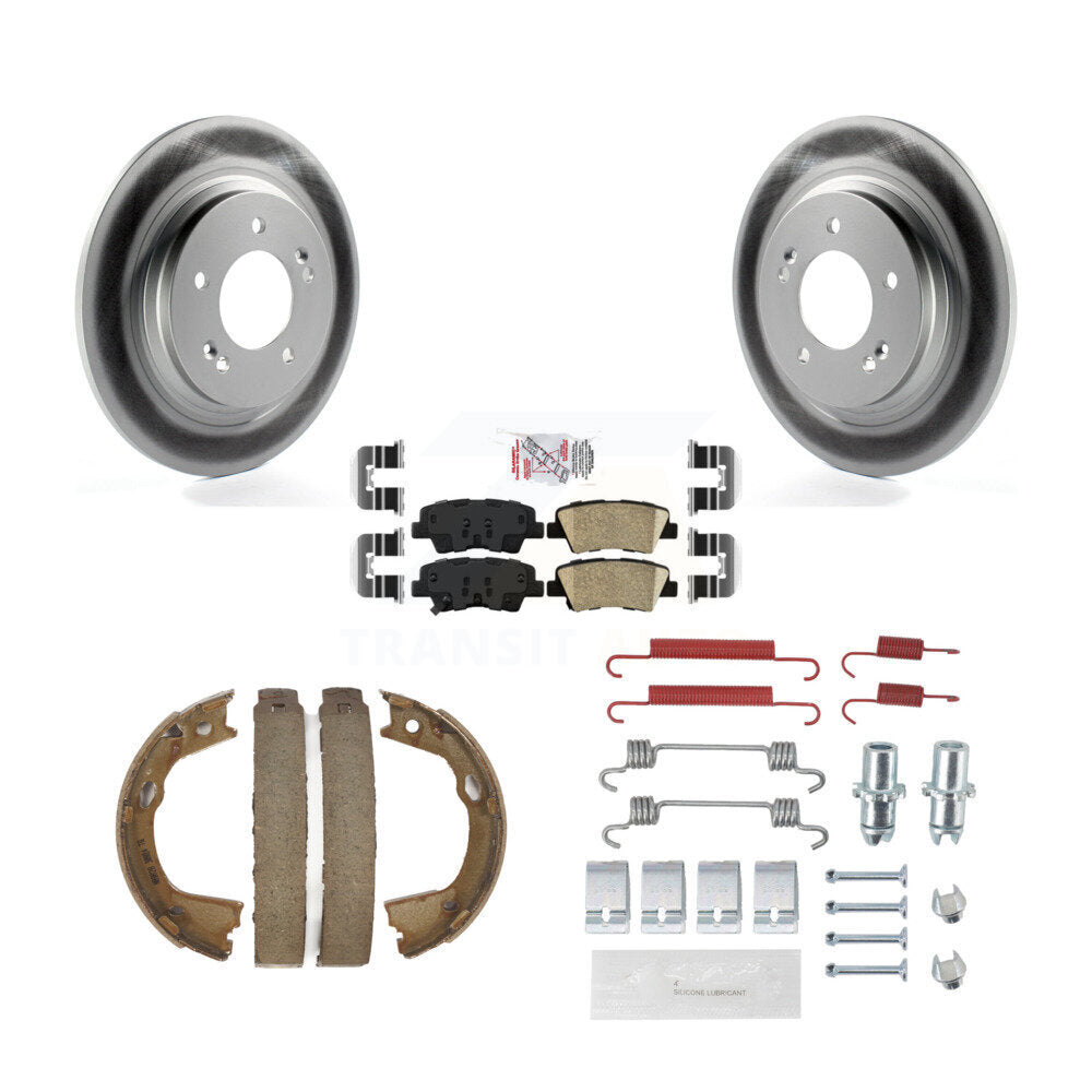 Kit de chaussures de stationnement et de matériel de stationnement, Rotors recouverts de disques arrière, plaquettes en céramique, pour Kia Optim
