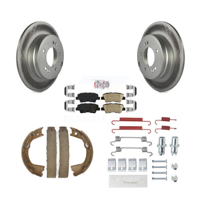 Kit de chaussures de stationnement et de matériel de stationnement, Rotors recouverts de disques arrière, plaquettes en céramique, pour Kia Optim