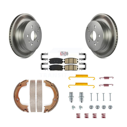 Kit de chaussures de stationnement et de quincaillerie pour Chevrolet, Rotors recouverts de disque arrière, tampons en céramique