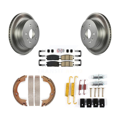 Kit de chaussures de stationnement et de quincaillerie pour Chevrolet, Rotors recouverts de disque arrière, tampons en céramique