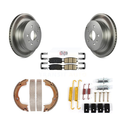 Kit de chaussures de stationnement et de quincaillerie pour Chevrolet, Rotors recouverts de disque arrière, tampons en céramique