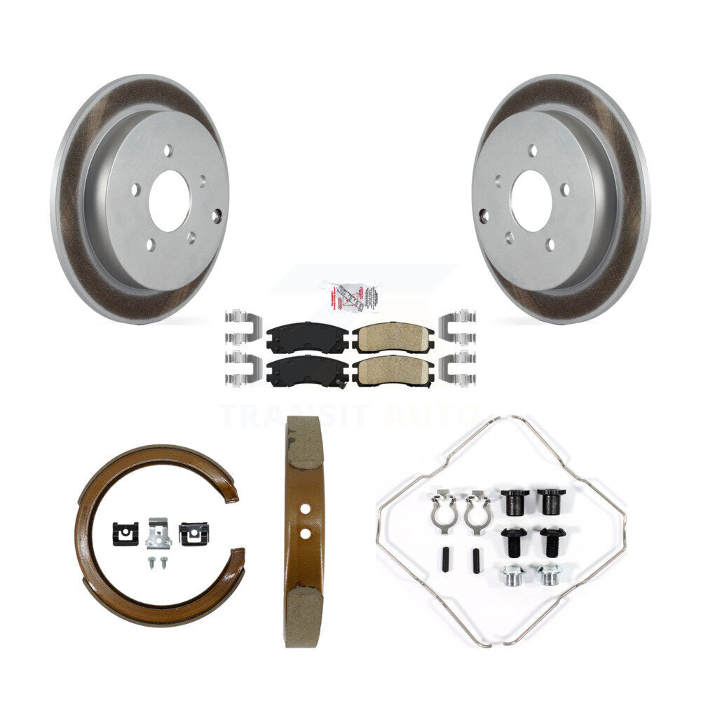 Kit de quincaillerie pour chaussures de stationnement, Rotors recouverts de disques arrière, tampons en céramique, pour Buick Aztek