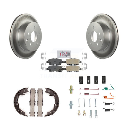 Kit de quincaillerie pour chaussures de stationnement, Rotors recouverts de disque arrière, tampons en céramique, pour Nissan Rogu