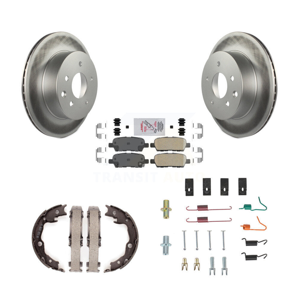 Kit de quincaillerie pour chaussures de stationnement, Rotors recouverts de disque arrière, tampons en céramique, pour Nissan Rogu