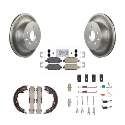 Kit de quincaillerie pour chaussures de stationnement, Rotors recouverts de disque arrière, tampons en céramique, pour Nissan Rogu