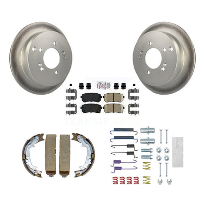 Kit de quincaillerie pour chaussures de stationnement, Rotors recouverts de disques arrière, tampons en céramique, pour Hyundai Kia
