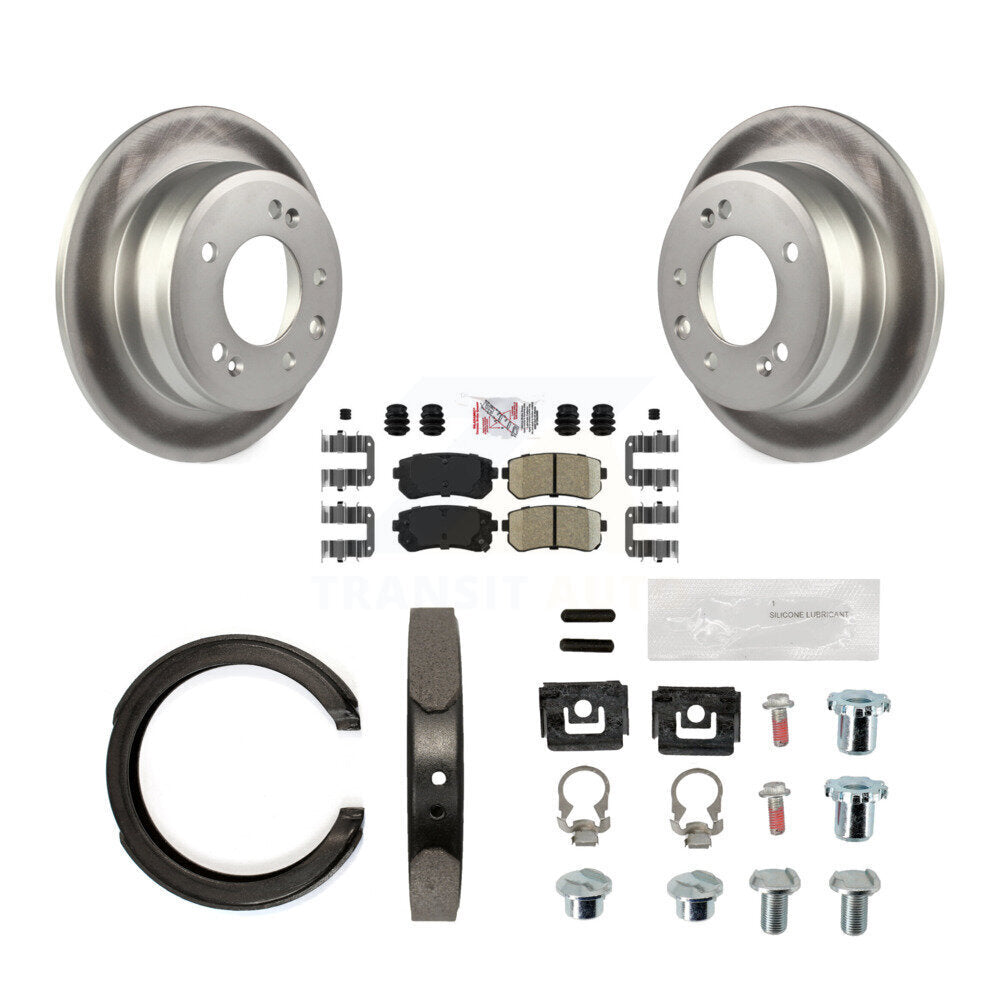 Kit de quincaillerie pour chaussures de stationnement, Rotors recouverts de disque arrière, tampons en céramique, pour Kia Sportag