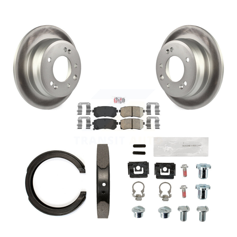 Kit de quincaillerie pour chaussures de stationnement, Rotors recouverts de disque arrière, tampons en céramique, pour Kia Sportag