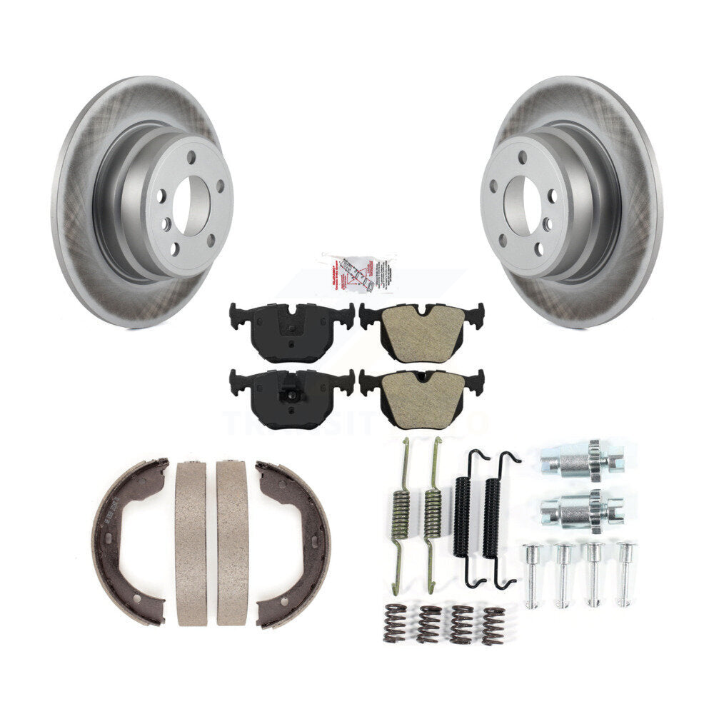 Kit de quincaillerie pour chaussures de stationnement, Rotors à revêtement de disque arrière, plaquettes semi-métalliques, pour BMW X