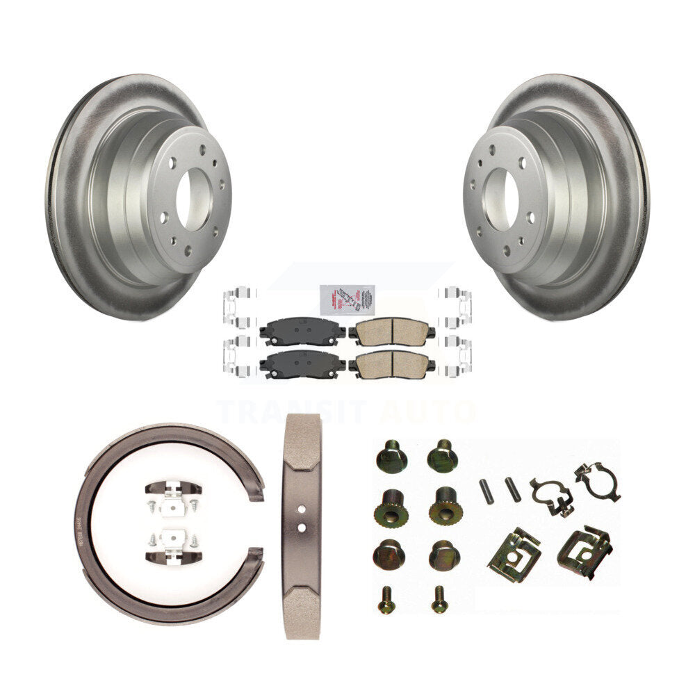 Kit de quincaillerie pour chaussures de stationnement, Rotors recouverts de disque arrière, tampons en céramique, pour Chevrolet X