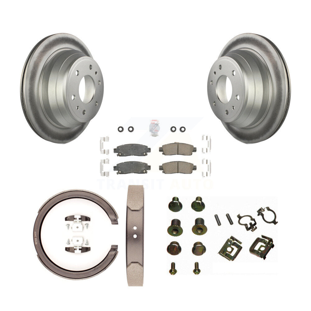 Kit de quincaillerie pour chaussures de stationnement, Rotors recouverts de disque arrière, tampons en céramique, pour Chevrolet X