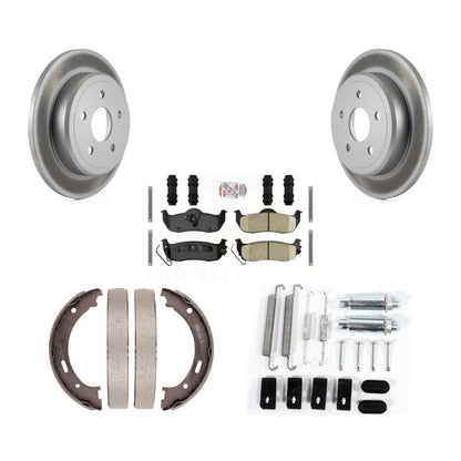 Rotors recouverts de disques arrière, patins en céramique, chaussures de stationnement et Kit de matériel pour Jeep Gran