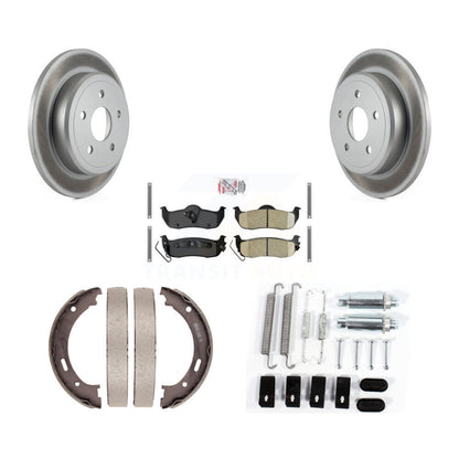 Rotors recouverts de disques arrière, patins en céramique, chaussures de stationnement et Kit de matériel pour Jeep Gran