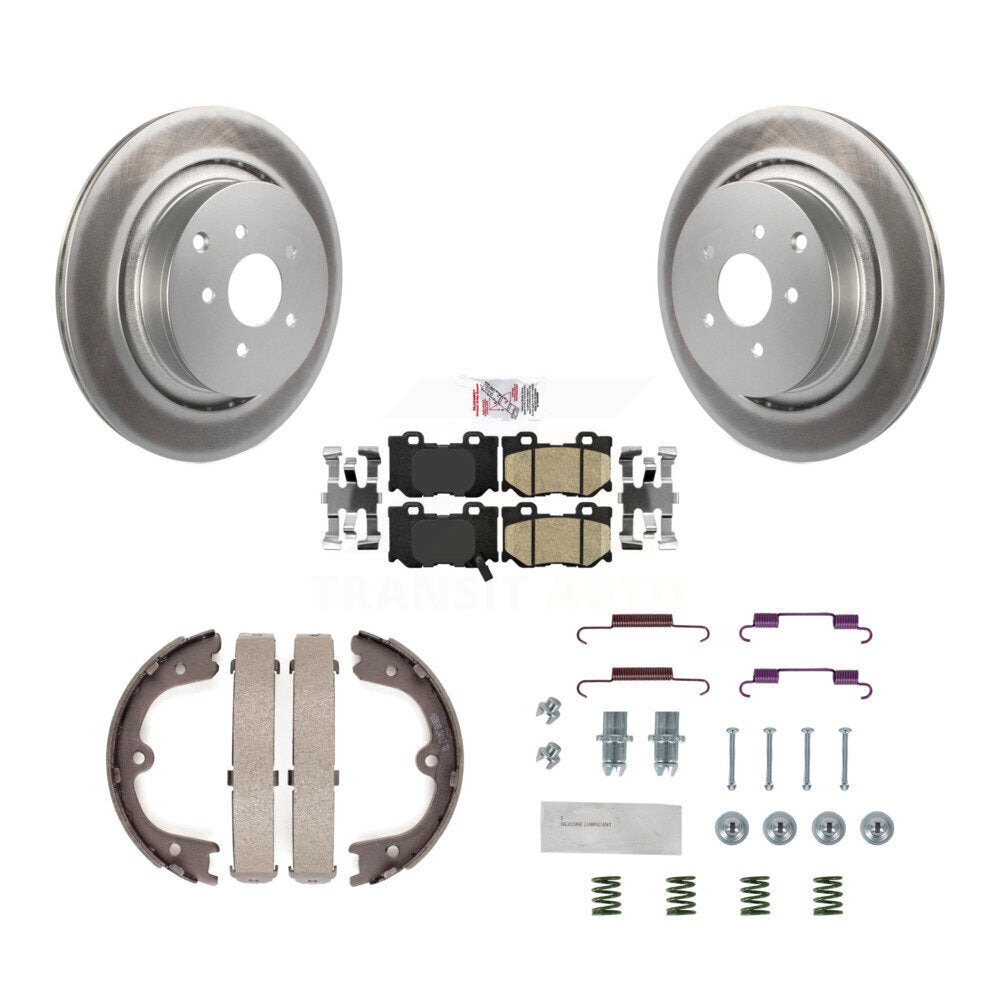 Kit de quincaillerie pour chaussures de stationnement, Rotors recouverts de disques arrière, tampons en céramique, pour INFINITI Q5
