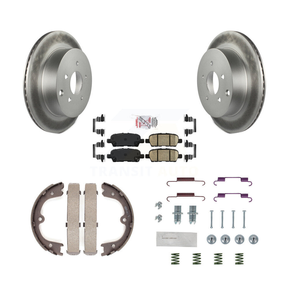 Kit de quincaillerie pour chaussures de stationnement, Rotors recouverts de disque arrière, tampons en céramique, pour Nissan JX35