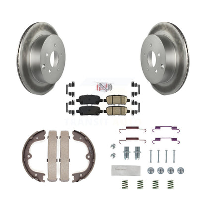 Kit de quincaillerie pour chaussures de stationnement, Rotors recouverts de disque arrière, tampons en céramique, pour Nissan JX35