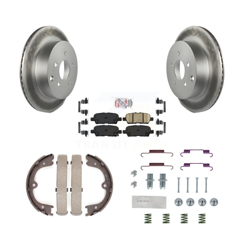 Kit de quincaillerie pour chaussures de stationnement, Rotors recouverts de disques arrière, tampons en céramique, pour INFINITI Q5