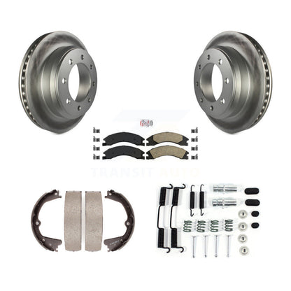 Kit de chaussures de stationnement et de matériel de stationnement, Rotors recouverts de disques arrière, tampons en céramique, pour Ford E-35