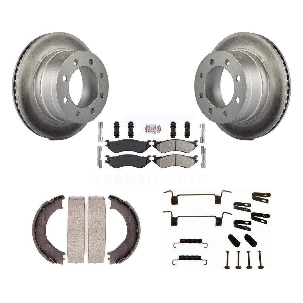 Kit de quincaillerie pour chaussures de stationnement, Rotors à revêtement de disque arrière, plaquettes semi-métalliques, pour Dodge