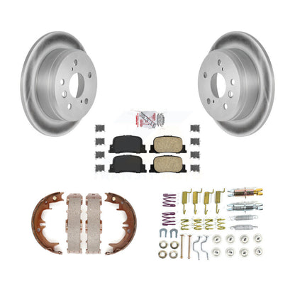 Kit de quincaillerie pour chaussures de stationnement, Rotors recouverts de disque arrière, tampons en céramique, pour Toyota Camr