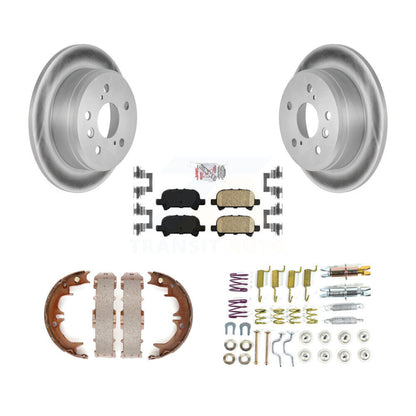 Kit de quincaillerie pour chaussures de stationnement, Rotors recouverts de disque arrière, tampons en céramique, pour Toyota Camr
