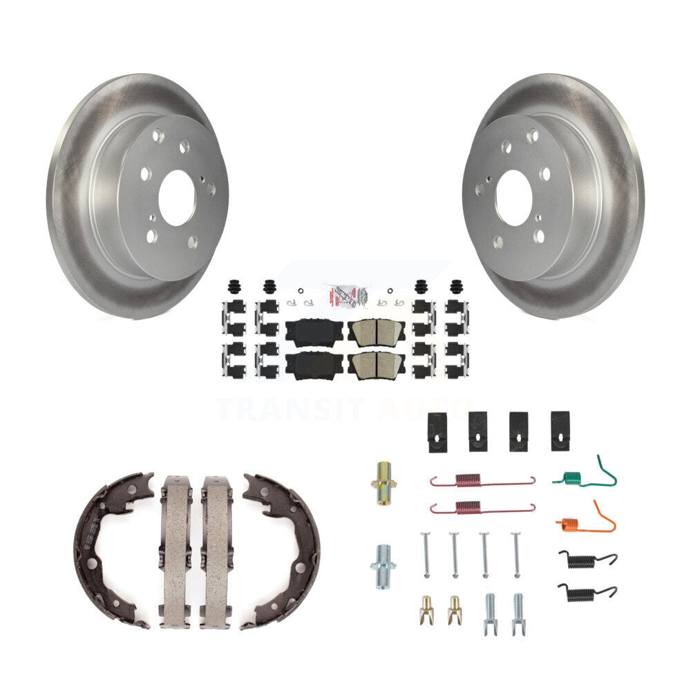 Kit de quincaillerie pour chaussures de stationnement, Rotors recouverts de disque arrière, tampons en céramique, pour Toyota RAV4
