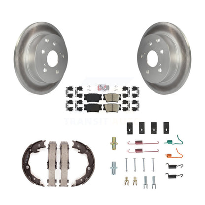Kit de quincaillerie pour chaussures de stationnement, Rotors recouverts de disque arrière, tampons en céramique, pour Toyota RAV4