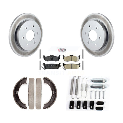 Kit de quincaillerie pour chaussures de stationnement, Rotors recouverts de disque arrière, tampons en céramique, pour Nissan TITA