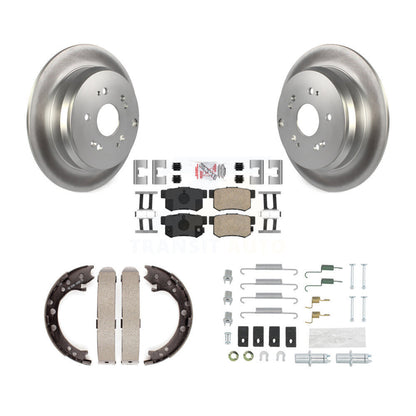 Rotors recouverts de disque arrière, patins en céramique, chaussures de stationnement et Kit de matériel pour Acura RDX