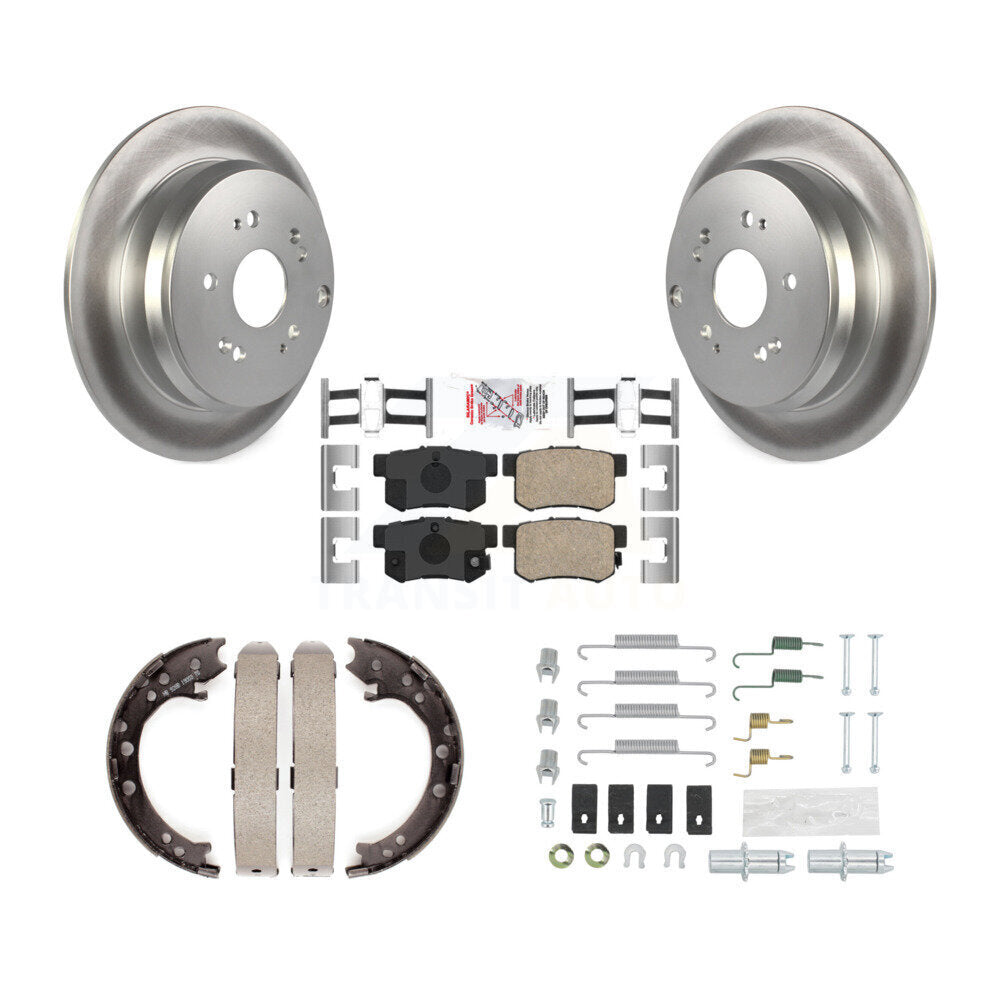 Rotors recouverts de disque arrière, patins en céramique, chaussures de stationnement et Kit de matériel pour Acura RDX